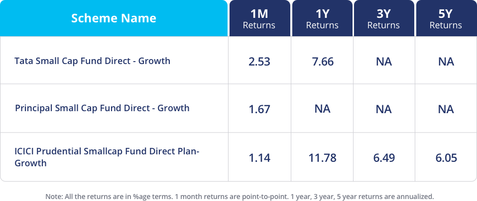 Best small cap funds - November